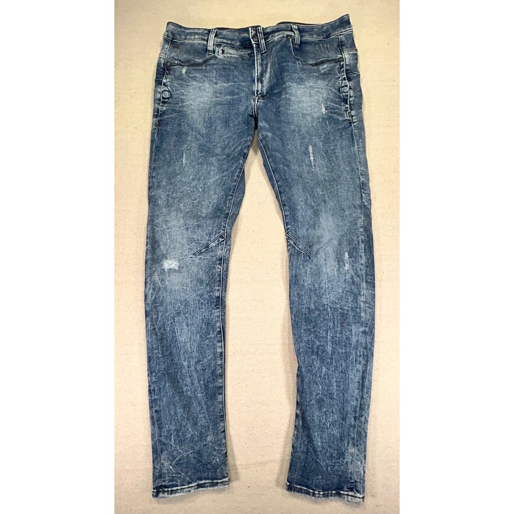 G-Star Raw Men's 33‎ D-STAQ Jeans 3D Super Slim Barrel Stretch Denim